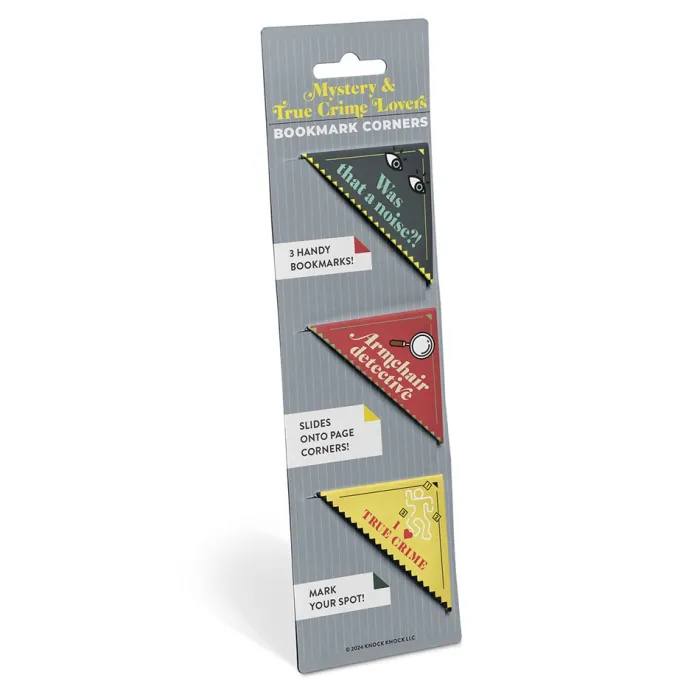 Knock Knock Mystery & True Crime Lovers Bookmark Corners