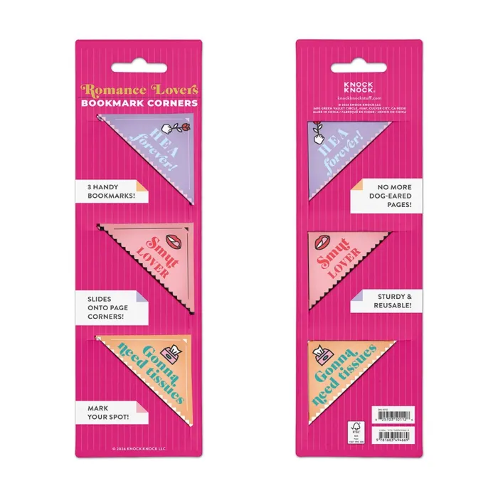 Knock Knock Romance Lovers Bookmark Corners