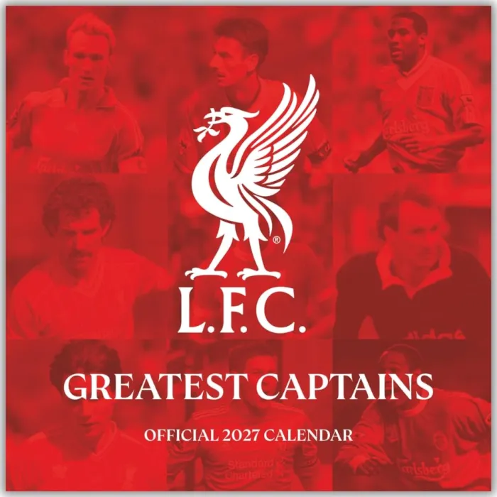 Liverpool Fc Legends 2027 Square Calendar