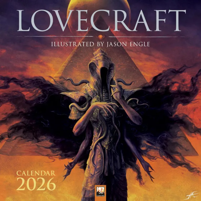 Lovecraft: Illustrated by Jason Engle Wall Calendar 2026 (Art Calendar)