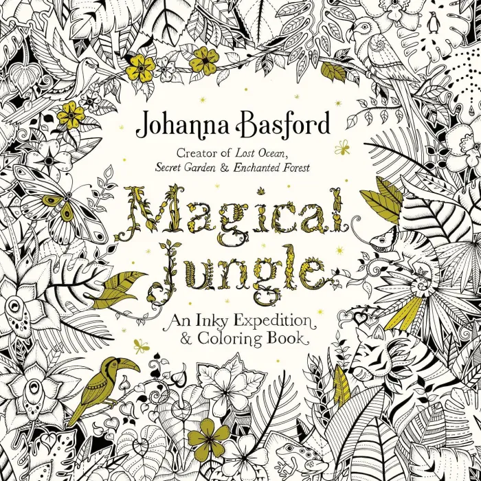 Magical Jungle: An Inky Expedition and Coloring Book for Adults