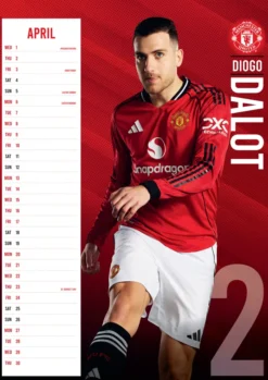 MANCHESTER UNITED FC 2026 A3 CALENDAR