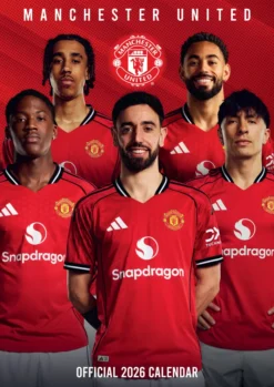 MANCHESTER UNITED FC 2026 A3 CALENDAR