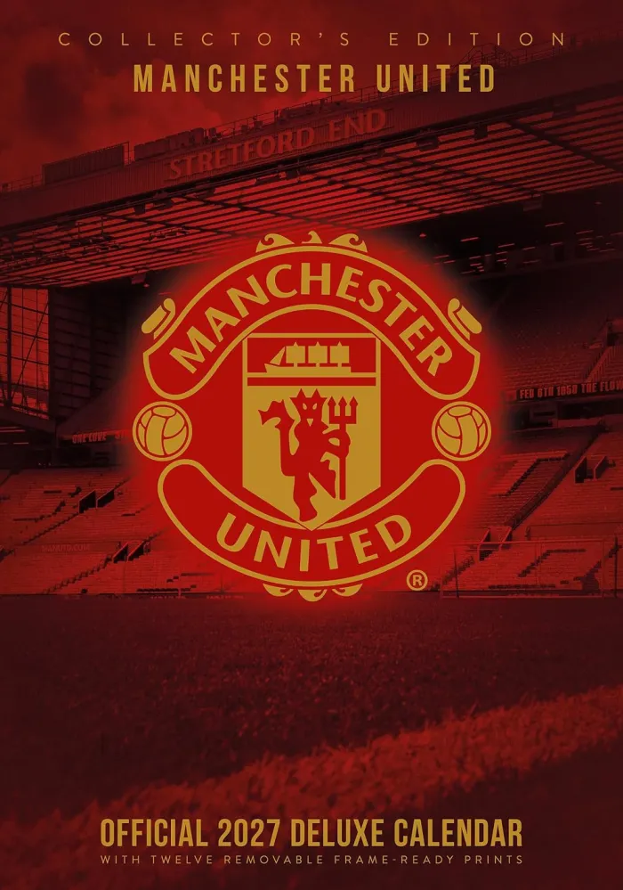 Manchester United Fc 2027 A3 Deluxe Calendar