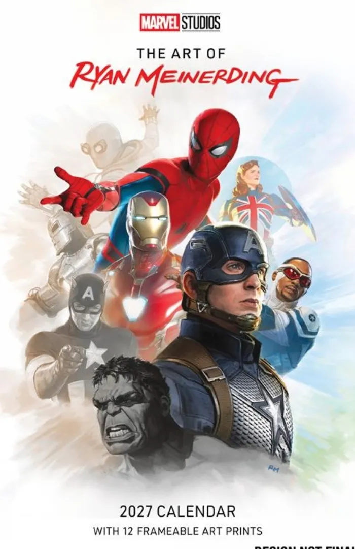 Marvel Studios: The Art of Ryan Meinerding 2027 Poster Calendar with 12 Prints