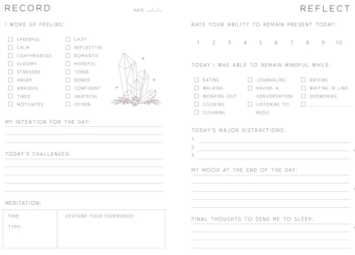Mindfulness : A Day and Night Reflection Journal
