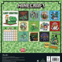Minecraft 2027 Square Calendar