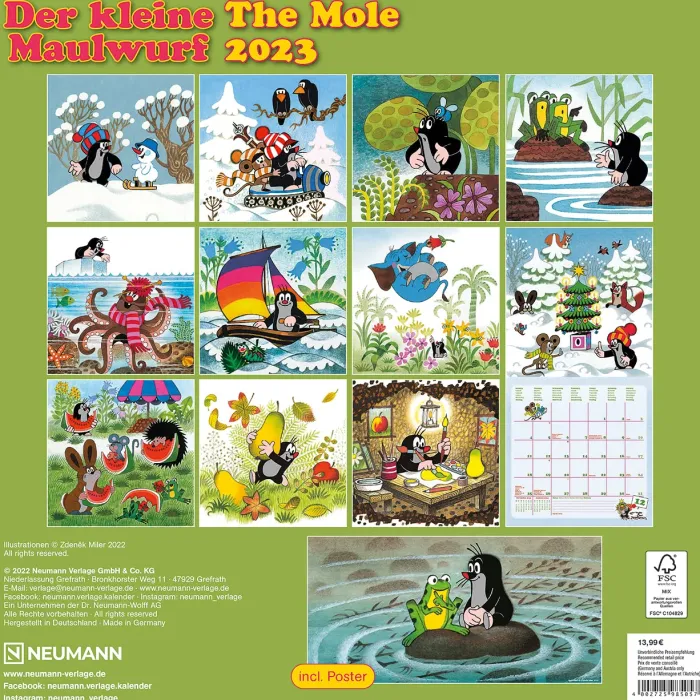 Mole 2023 Wall Calendar