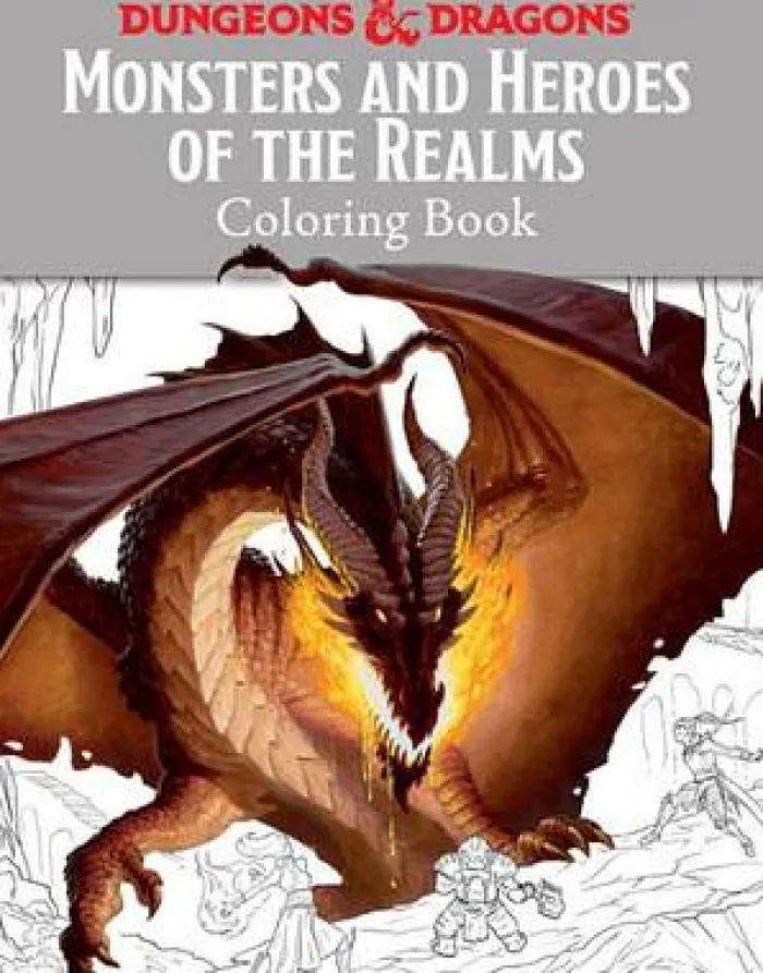 Monsters and Heroes of the Realms: A Dungeons & Dragons Coloring Book