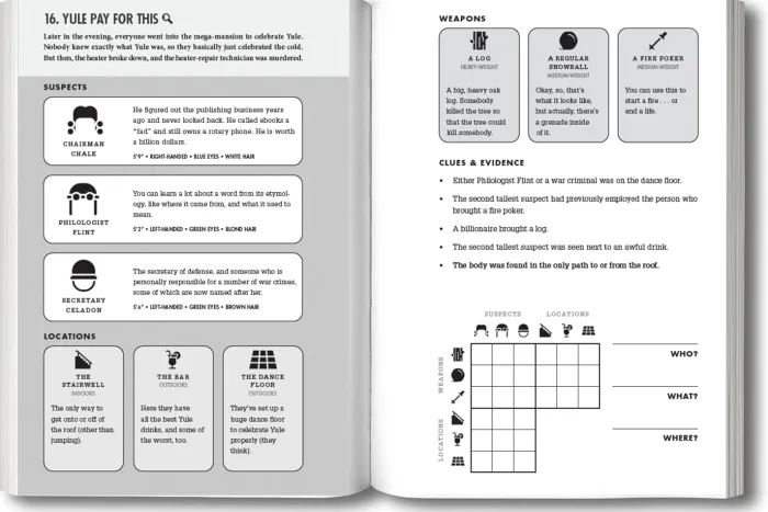Murdle: Volume 2: 100 Elementary to Impossible Mysteries to Solve Using Logic, Skill, and the Power of Deduction
