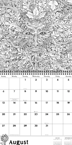 Mythomorphia 2023 Coloring Wall Calendar