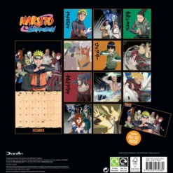 Naruto Shippuden 2026 Square Calendar