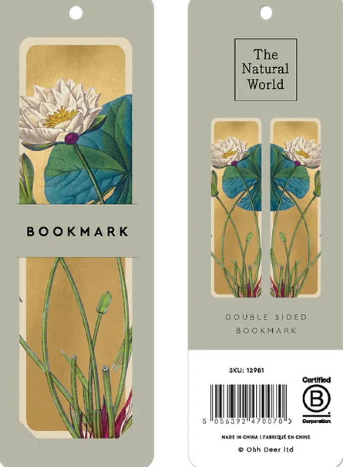 Natural World Water Lily Premium Bookmark