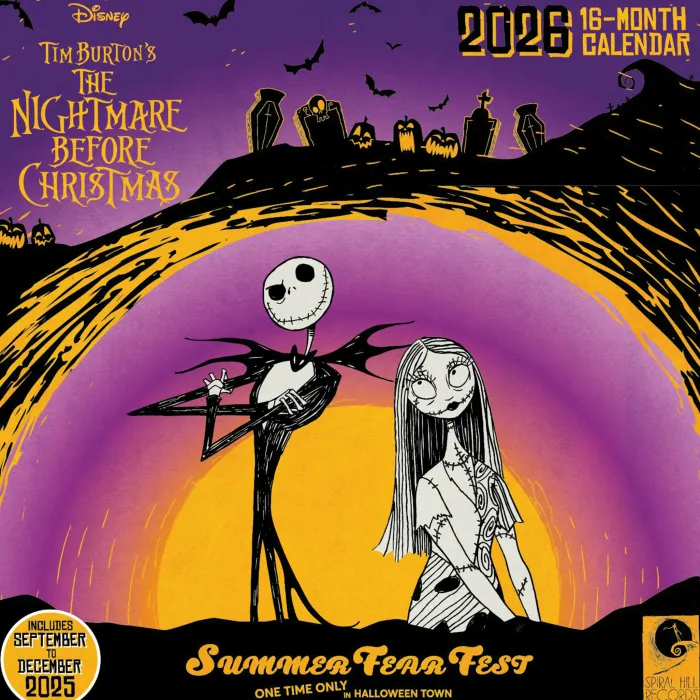 Nightmare Before Christmas 2026 Square Calendar