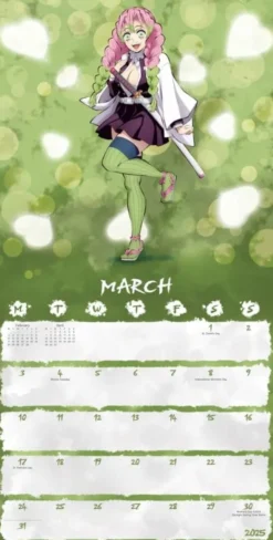 Official Demon Slayer Square Calendar 2025