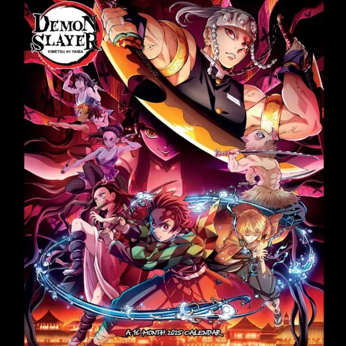 Official Demon Slayer Square Calendar 2025