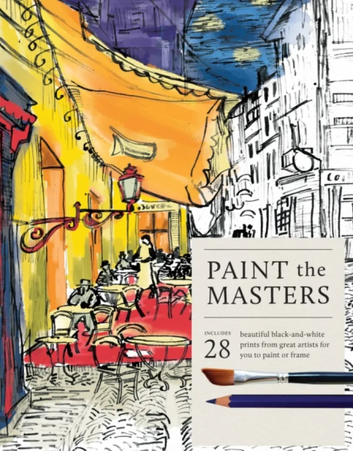 Paint the Masters: 28 beautiful black-and-white posters from great artists for you to paint or frame