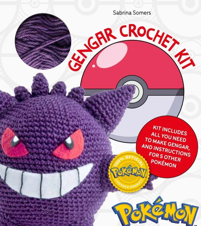 PokéMon Crochet Gengar Kit: Includes Materials to Make Gengar and Instructions for 5 Other PokéMon