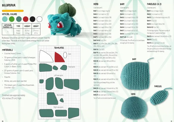 PokéMon Crochet Snorlax Kit: Includes Materials to Make Snorlax and Instructions for 5 Other PokéMon