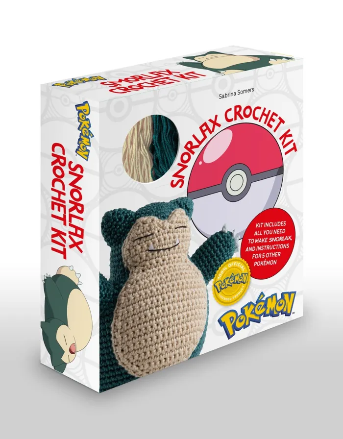 PokéMon Crochet Snorlax Kit: Includes Materials to Make Snorlax and Instructions for 5 Other PokéMon