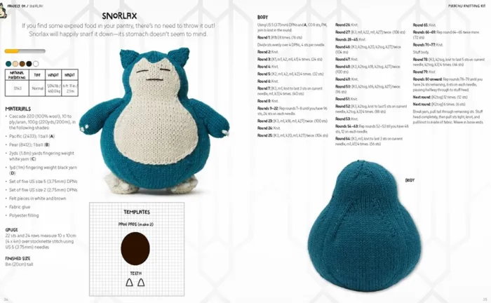 PokéMon Knitting: Bring Your Favorite PokéMon to Life with 20 Cute Knitting Patterns