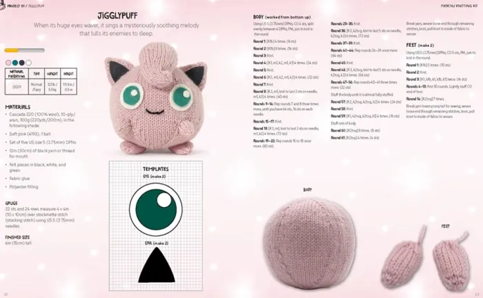 PokéMon Knitting: Bring Your Favorite PokéMon to Life with 20 Cute Knitting Patterns