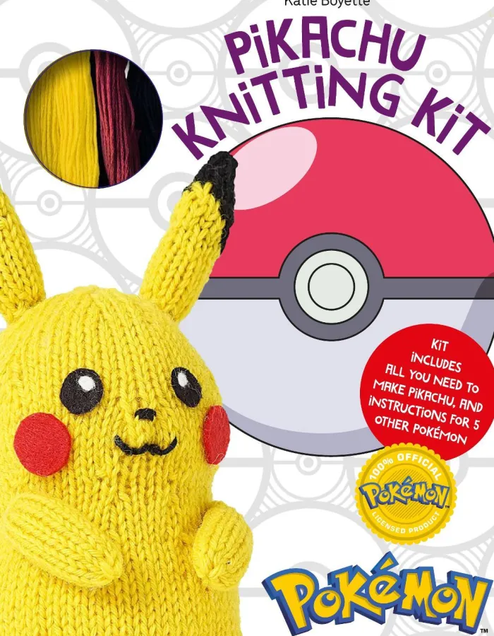 PokéMon Knitting Pikachu Kit: Kit Includes All You Need to Make Pikachu and Instructions for 5 Other PokéMon