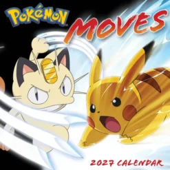 Pokémon Moves 2027 Wall Calendar