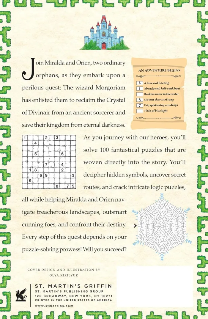 Puzzles & Perils: The Crystal Quest: A Novel in 100 Fantastical Puzzles