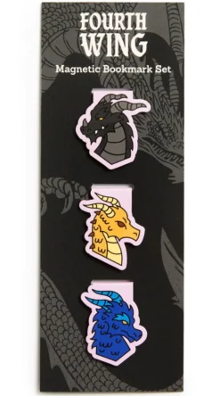 Rebecca Yarros's Fourth Wing: Dragons of Navarre Magnetic Bookmark Set of 3 - Magnetic Bookmarks