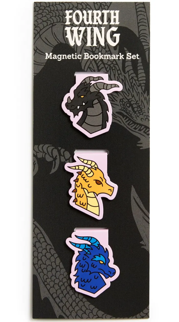 Rebecca Yarros's Fourth Wing: Dragons of Navarre Magnetic Bookmark Set of 3 - Magnetic Bookmarks