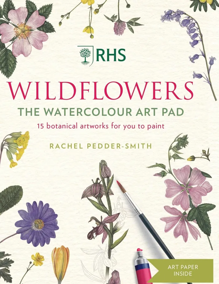 RHS Wildflowers Watercolour Art Pad: 15 botanical artworks for you to paint