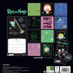 Rick And Morty 2027 Square Calendar