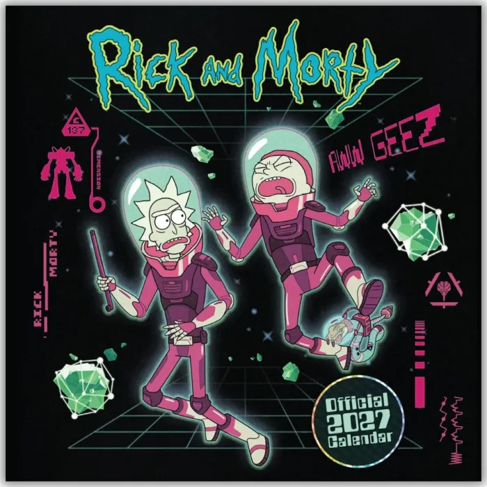 Rick And Morty 2027 Square Calendar