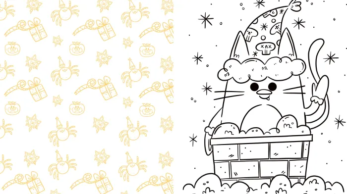 Season's Creepings Coloring: Color 60 Spooky & Cute Creatures with a Holiday Twist