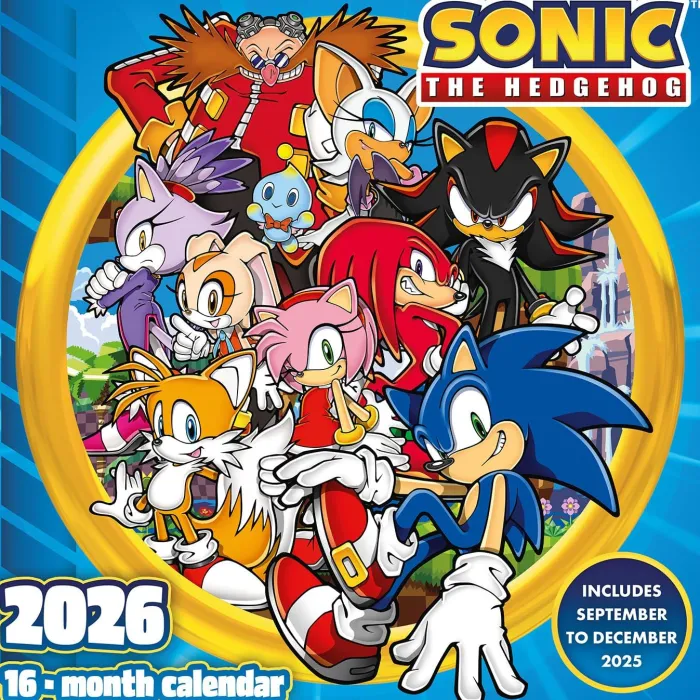 Sonic 2026 Square Calendar