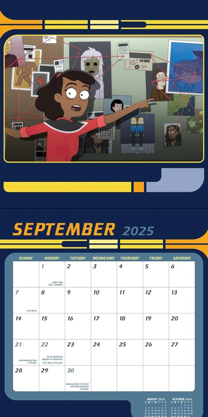 Star Trek: Lower Decks 2025 Wall Calendar