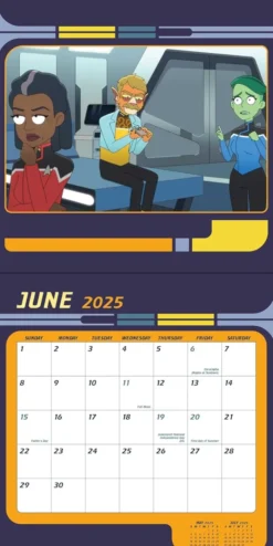 Star Trek: Lower Decks 2025 Wall Calendar