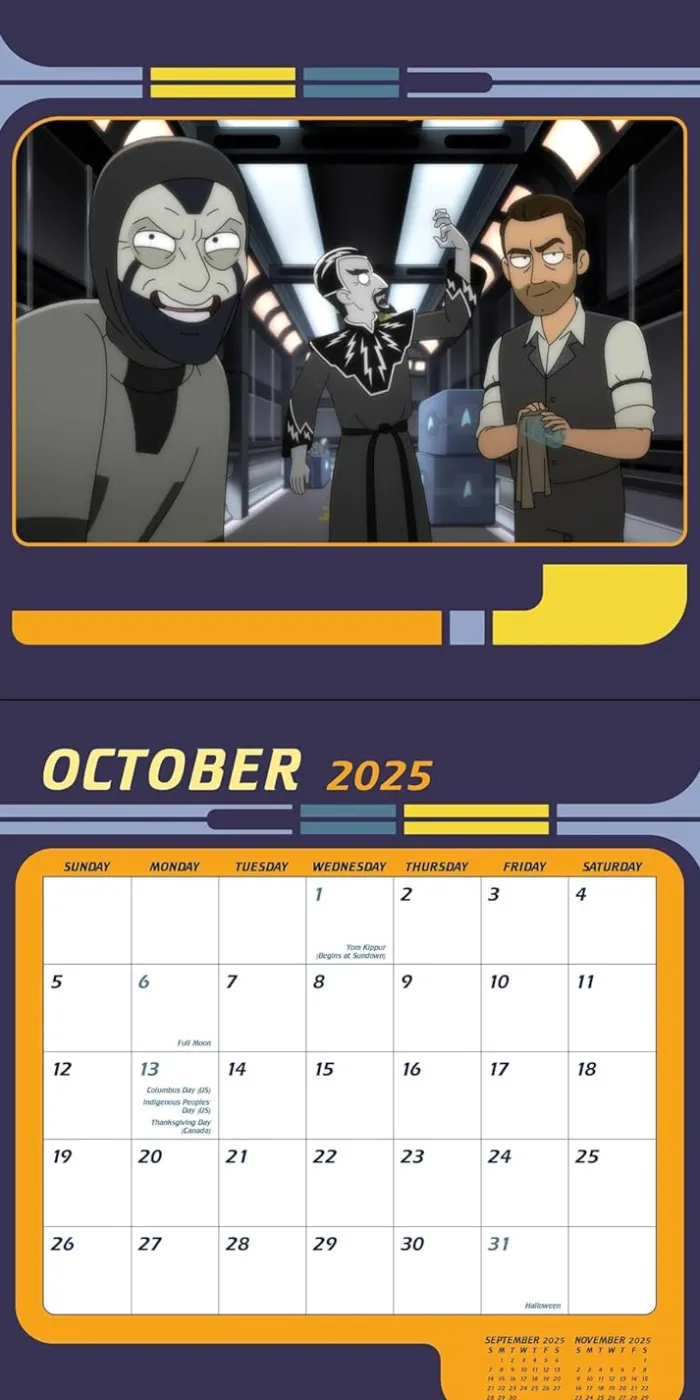 Star Trek: Lower Decks 2025 Wall Calendar