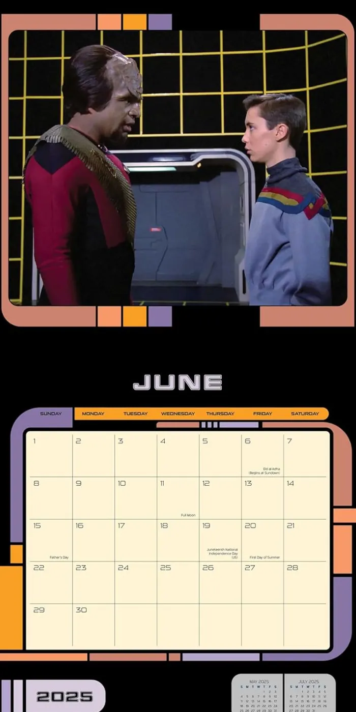 Star Trek: The Next Generation 2025 Wall Calendar