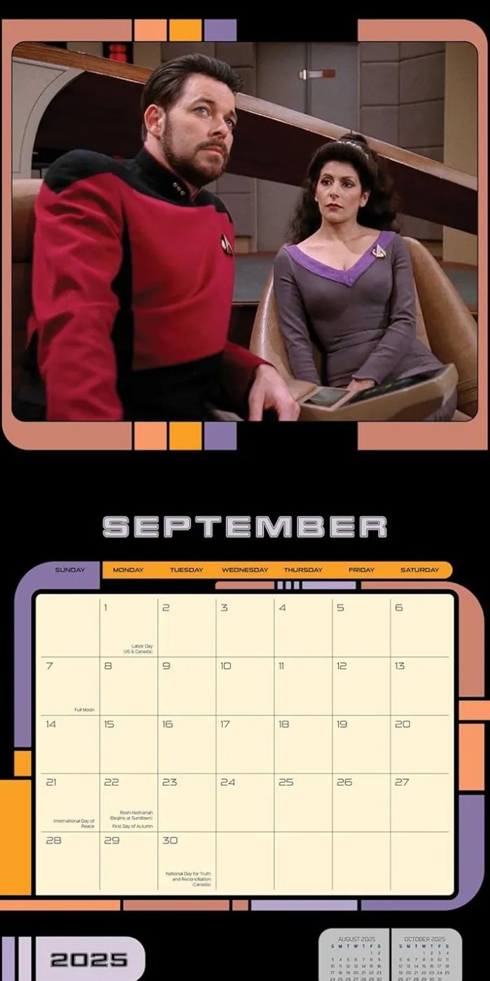 Star Trek: The Next Generation 2025 Wall Calendar