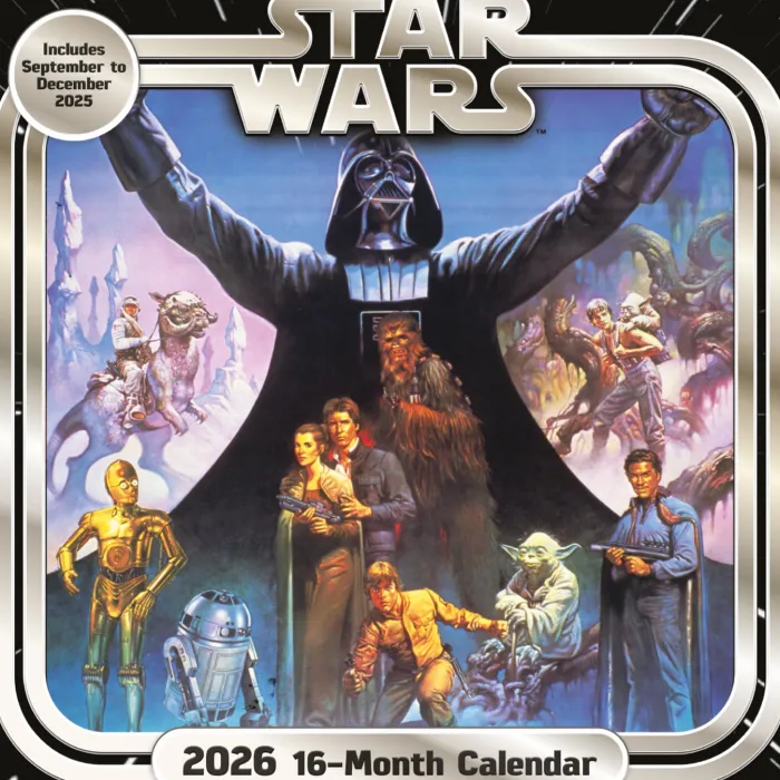 Star Wars Classic 2026 Square Calendar