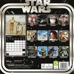 Star Wars Classic 2026 Square Calendar