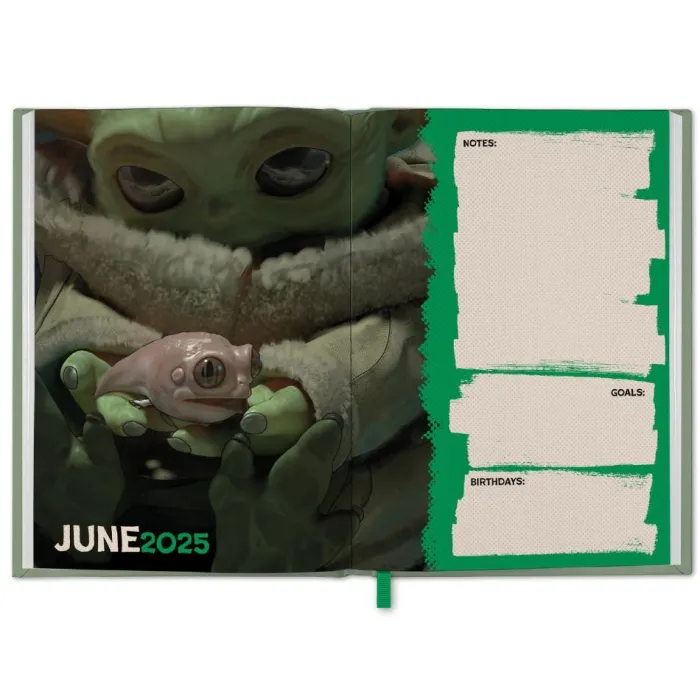 Star Wars The Mandalorian Week to View A5 Diary Official Product 2025