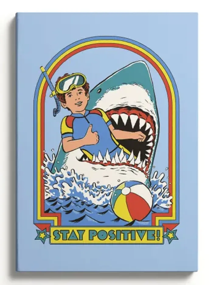 Stay Positive Paperback Notebook