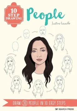 10 Step Drawing: People: Draw 30 People in 10 Easy Steps