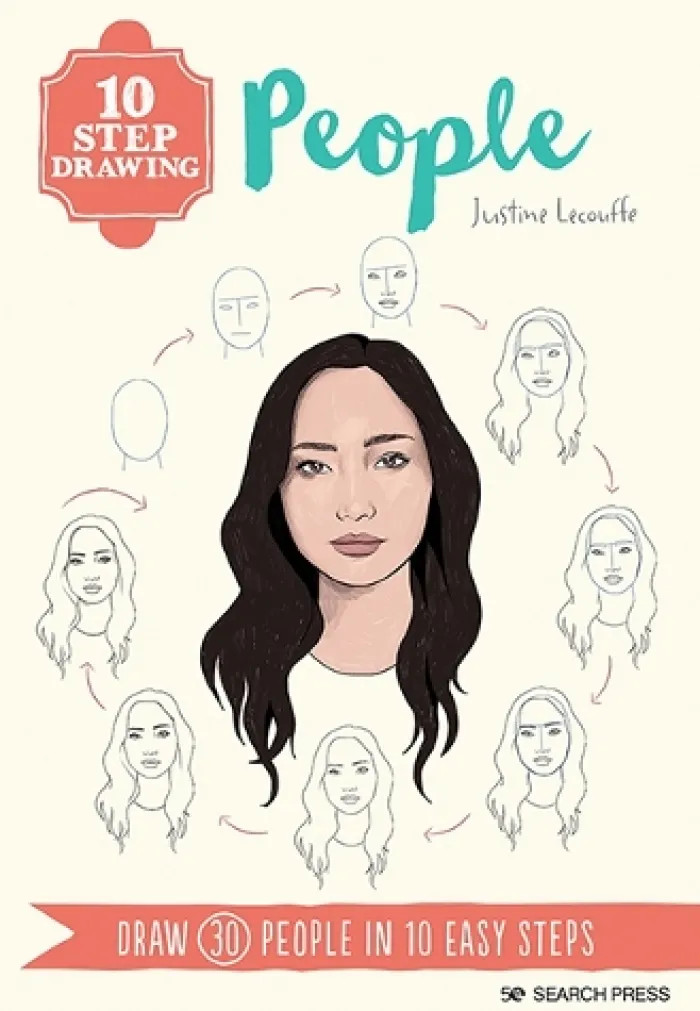 10 Step Drawing: People: Draw 30 People in 10 Easy Steps