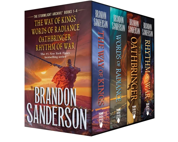 Stormlight Archives Hardcover Box Set 1-4: The Way of Kings, Words of Radiance, Oathbringer, Rhythm of War