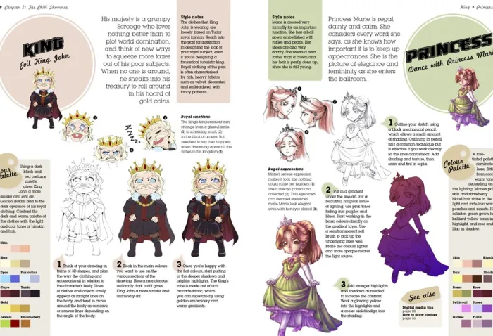 Super-Cute Manga Chibis to Draw and Paint