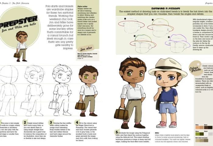 Super-Cute Manga Chibis to Draw and Paint